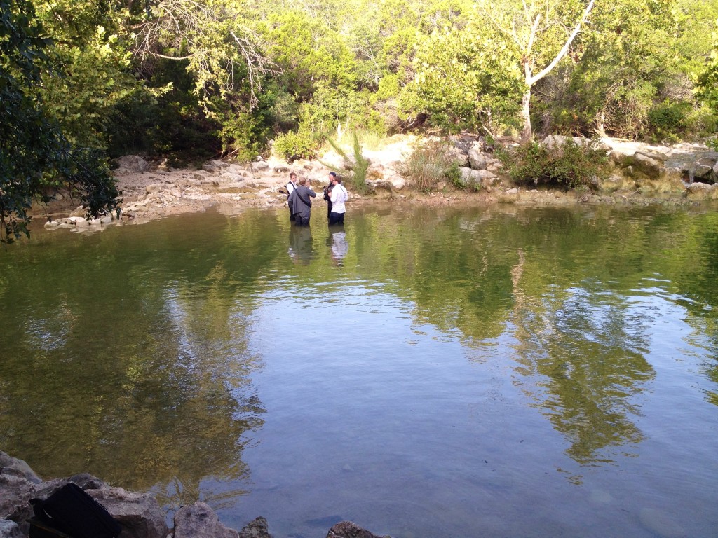 Yes.. those guys are standing in the water jamming on their instruments