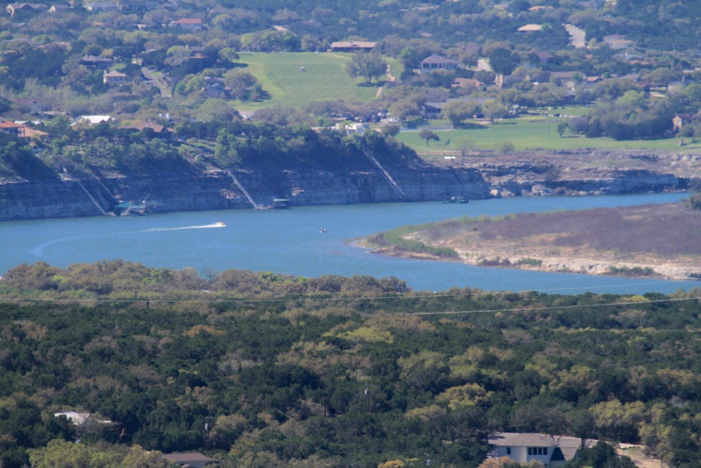 Lake Travis before it refilled with water 