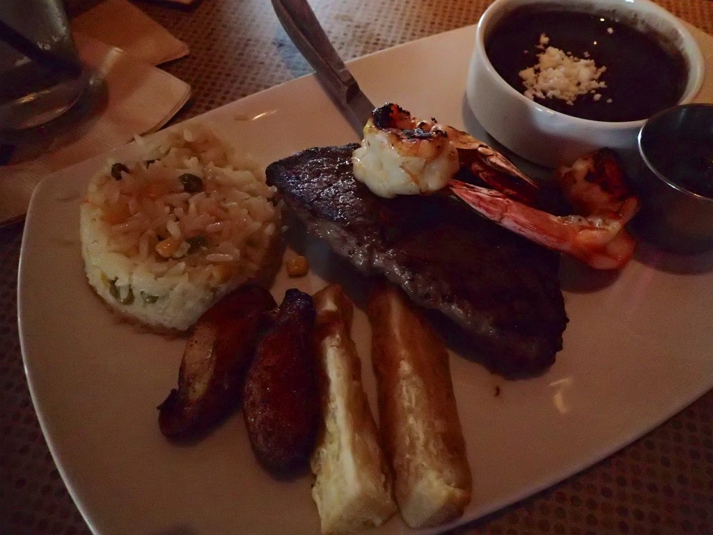 Steak and Shrimp at Gloria's 