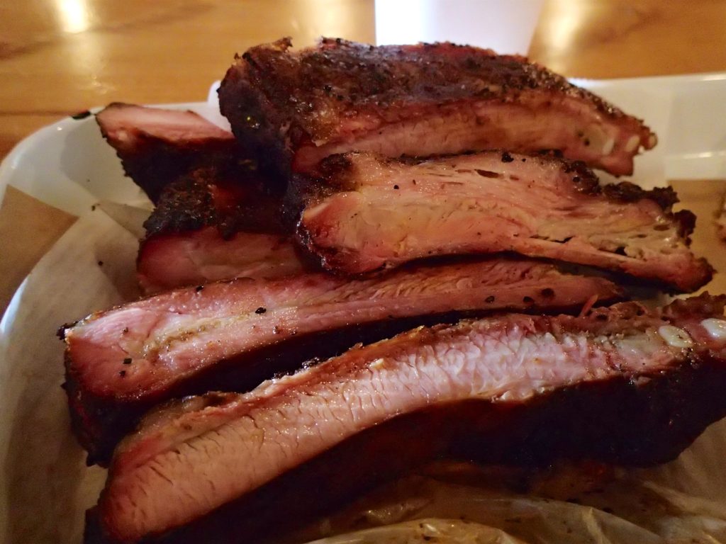 Ribs from Rudy's BBQ 