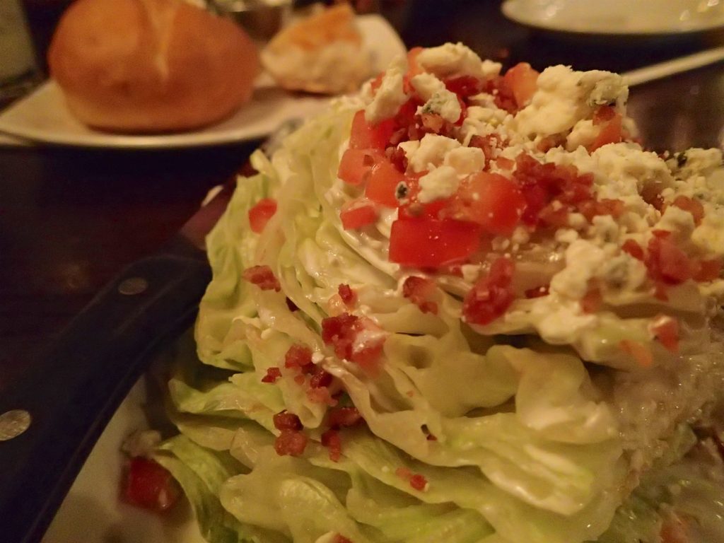 The Wedge Salad at Austin land and Cattle 