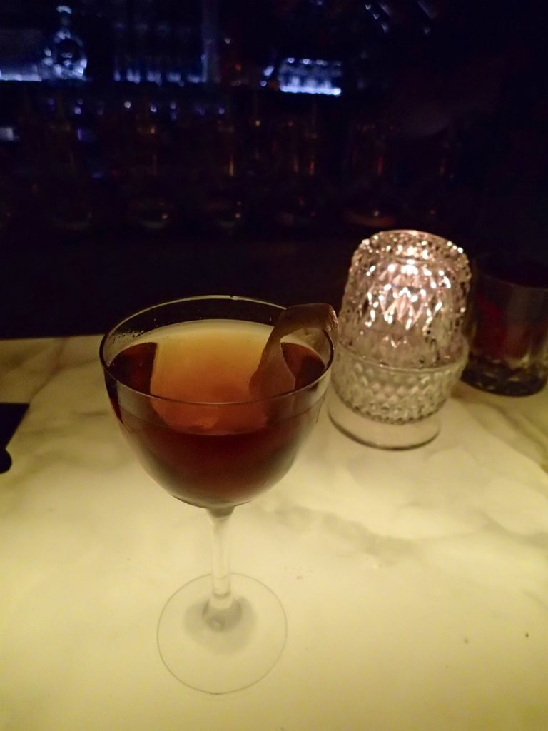 I want to say this is a Manhattan at the Roosevelt room.. it was very tasty 